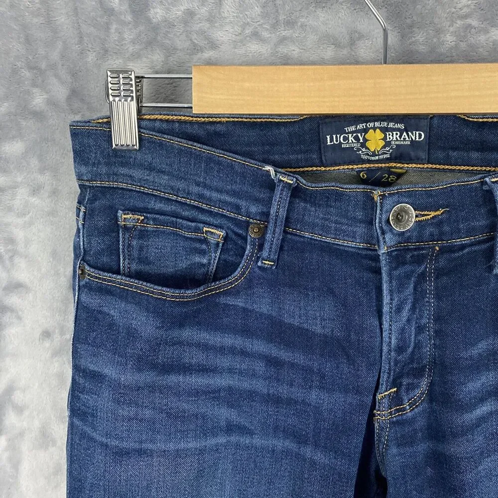 Lucky Brand Jeans Women's Size 28 Low Rise Cate Stacked Skinny Blue